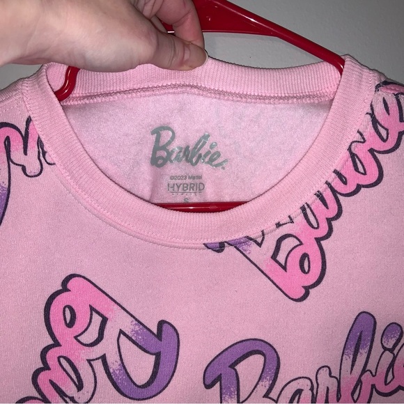 BARBIE logo SWEATSHIRT WOMEN SMALL - Picture 2 of 5